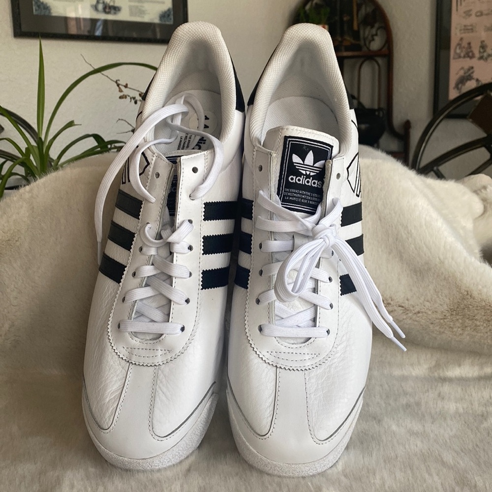 New without tags mens size 14 Adidas leather athletic shoes.
